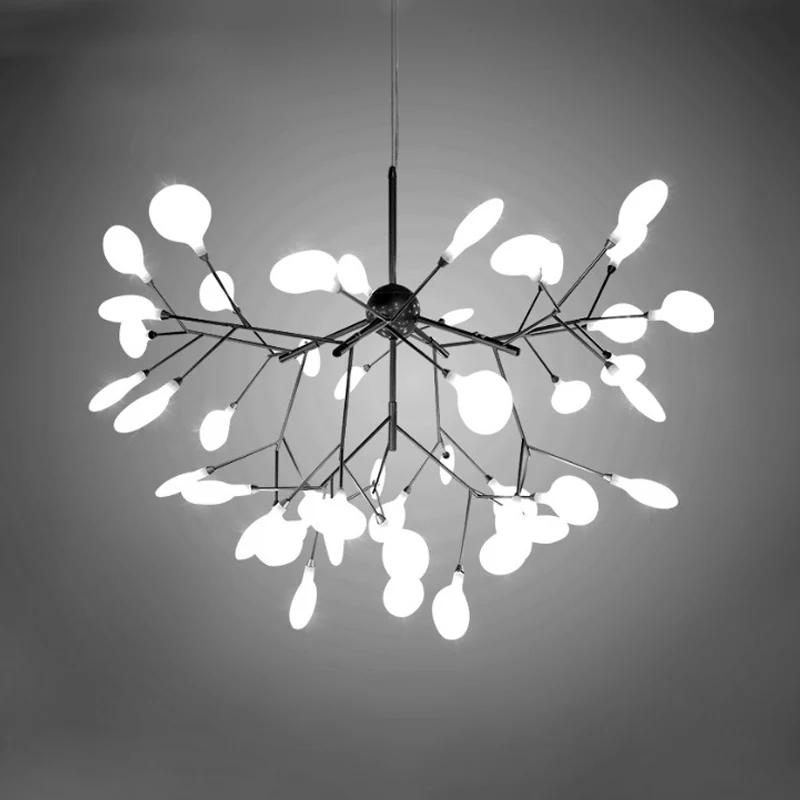 LED branche acrylique lustre luminaire contemporain pendentif éclairage pour salon Clearhalo