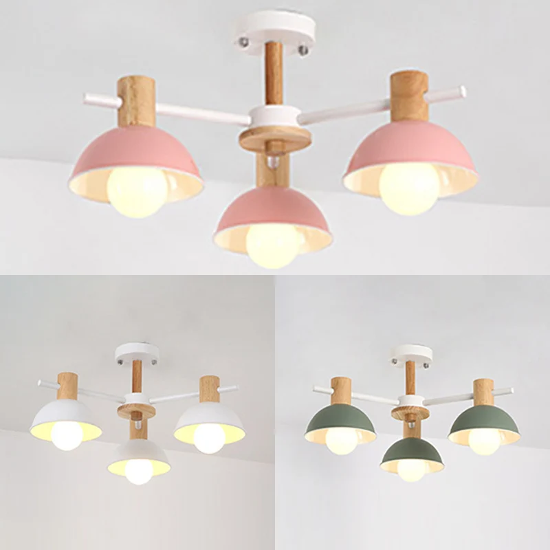 Luminaire suspendu en forme de dôme pour salon, 3 lumières en métal, lampes suspendues modernes Clearhalo
