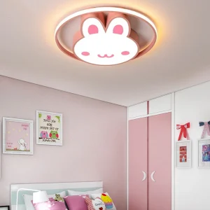 Luminaires encastrés lapin 1 luminaire de plafond encastré en métal de dessin animé Clearhalo