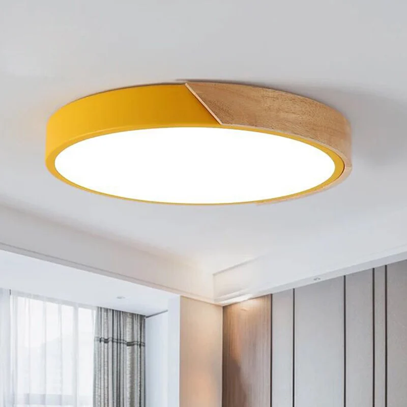 Luminaires encastrés ronds plafonniers acryliques contemporains pour chambre à coucher Clearhalo