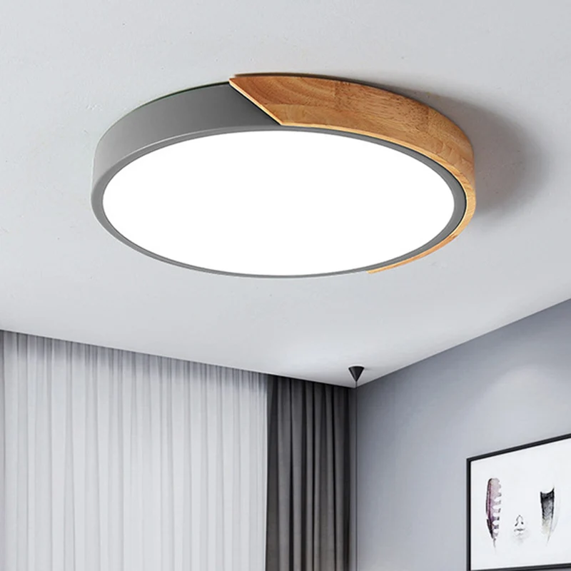 Luminaires encastrés ronds plafonniers acryliques contemporains pour chambre à coucher Clearhalo