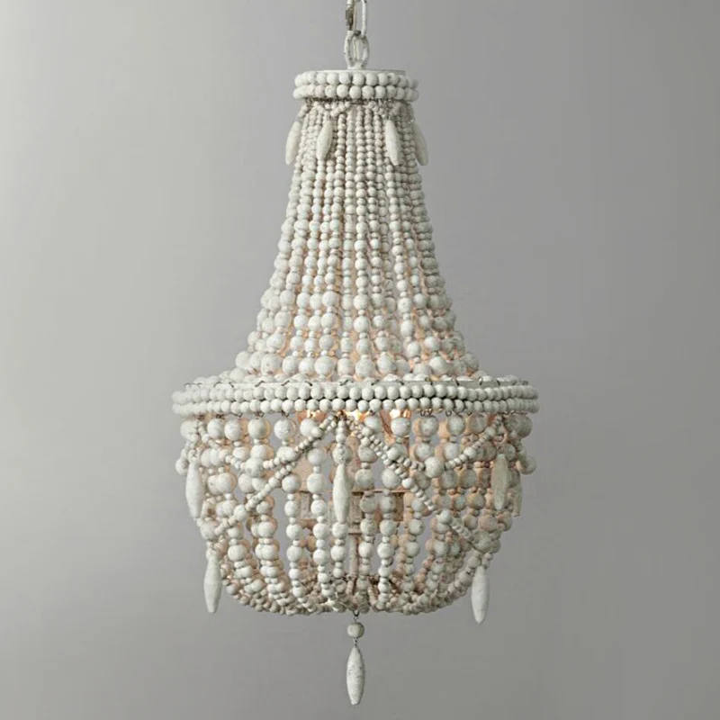 Lustre à abat-jour en bois avec 3 lumières, luminaire décoratif d'intérieur, idéal pour un salon ou un salon Clearhalo