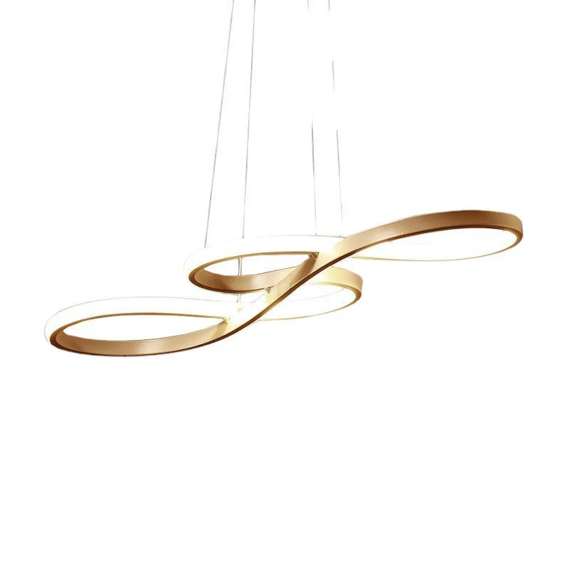Lustre contemporain à Suspension en métal, Note de musique, luminaire décoratif d'intérieur, idéal pour un Restaurant Clea...