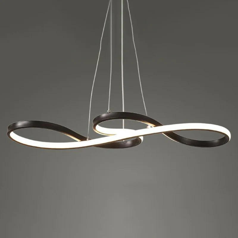 Lustre contemporain à Suspension en métal, Note de musique, luminaire décoratif d'intérieur, idéal pour un Restaurant Clea...
