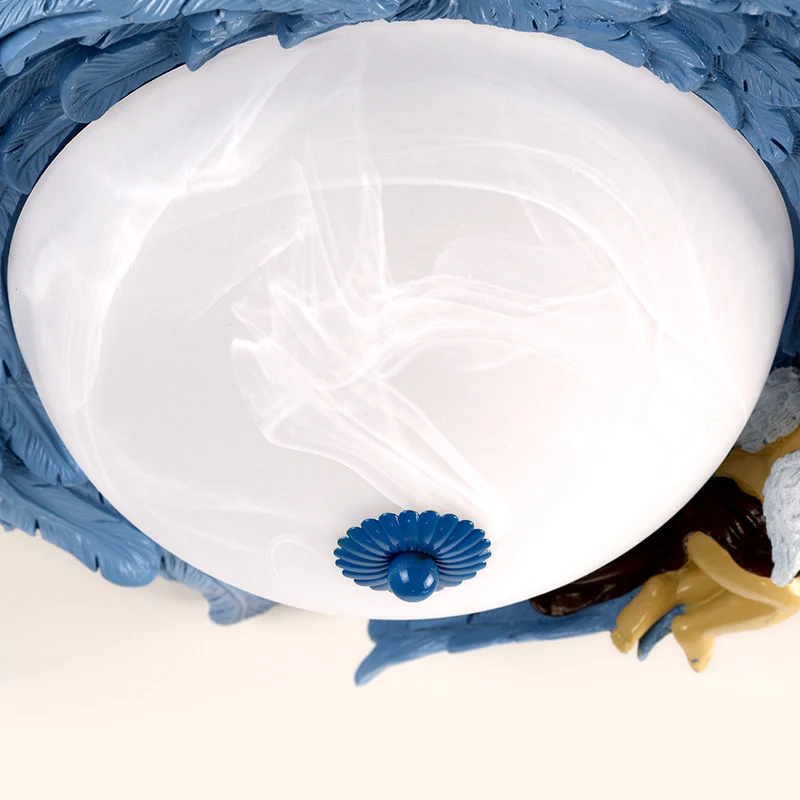 Plafonnier à ailes en résine avec ange, plafonnier romantique pour chambre d'enfant Clearhalo