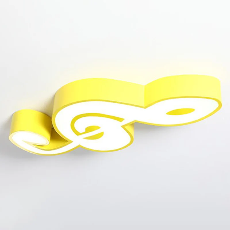 Plafonnier encastré à LED en forme de note musicale en acrylique pour enfants pour la maternelle Clearhalo