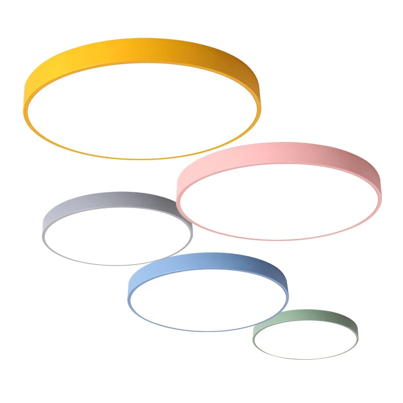 Plafonnier encastré à LED rond en acrylique pour enfants pour la maternelle Clearhalo
