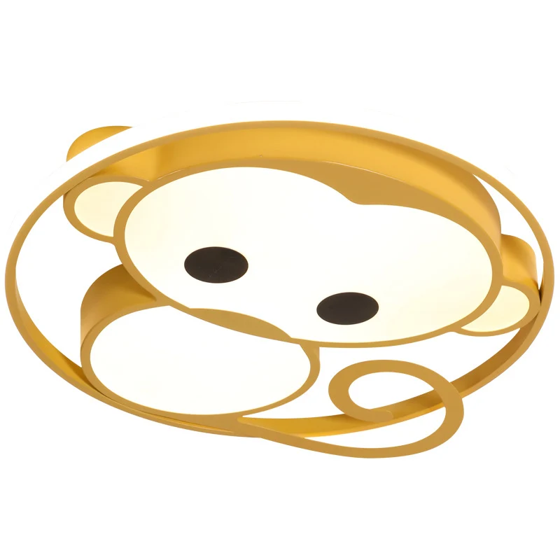 Plafonnier encastré en métal de singe, luminaire de plafond encastré de Style dessin animé Clearhalo