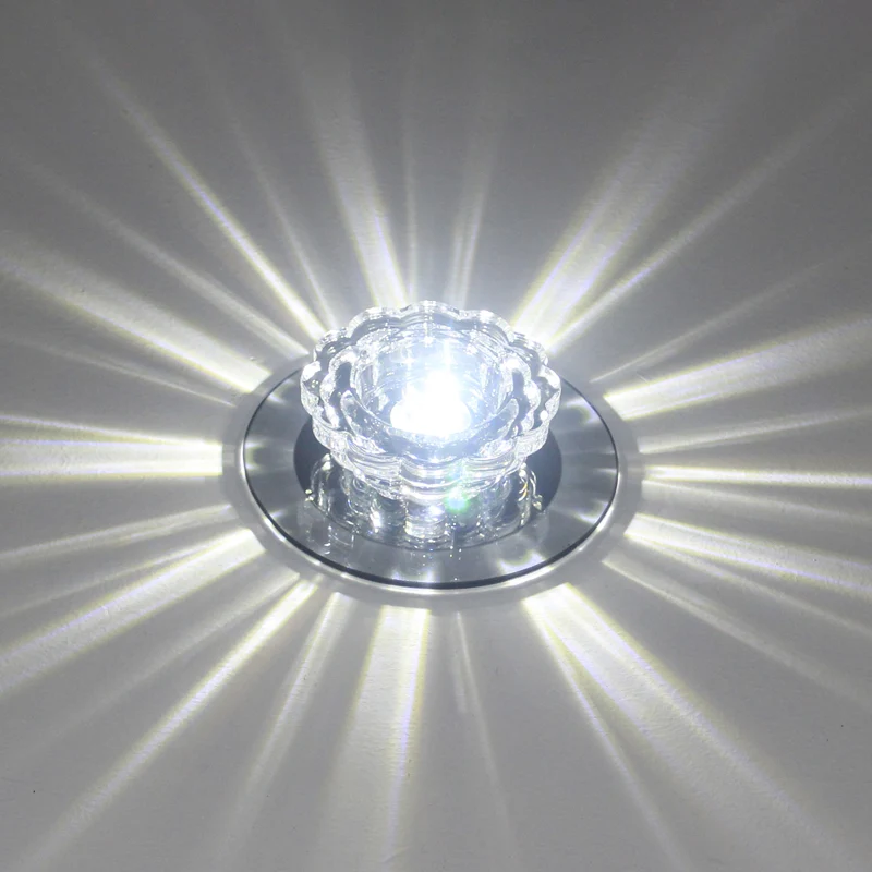 Plafonnier festonné minimaliste, luminaire encastré cristallin pour couloir Clearhalo