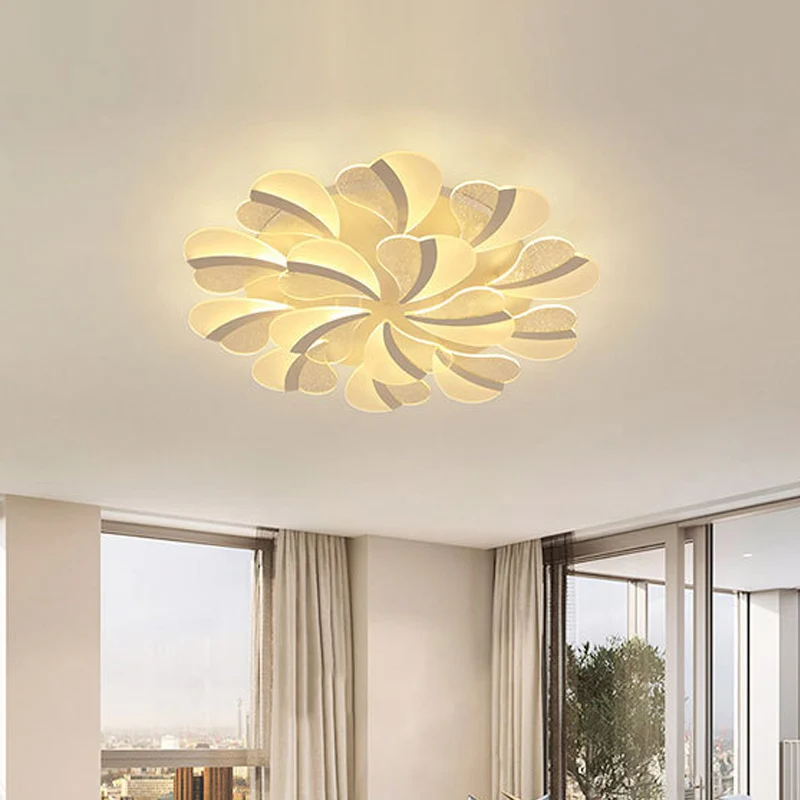 Plafonnier LED en forme de cœur en acrylique moderne, 5/9/15 lumières, Semi-encastré, lumière blanche chaude/blanche, pour...