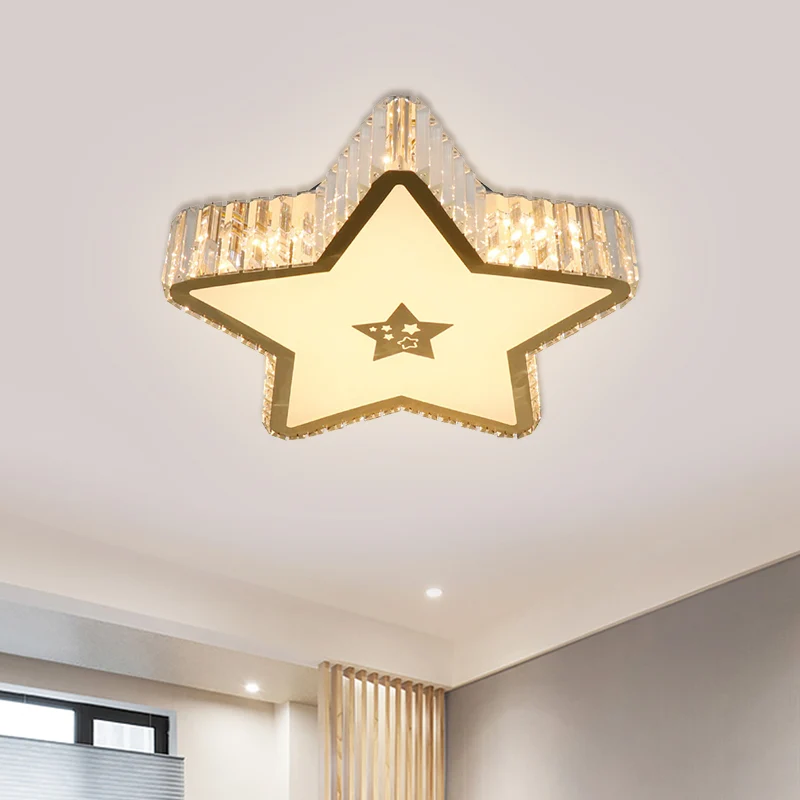 Plafonnier LED en forme d'étoile, design moderne, luminaire décoratif d'intérieur, luminaire décoratif de plafond, idéal p...
