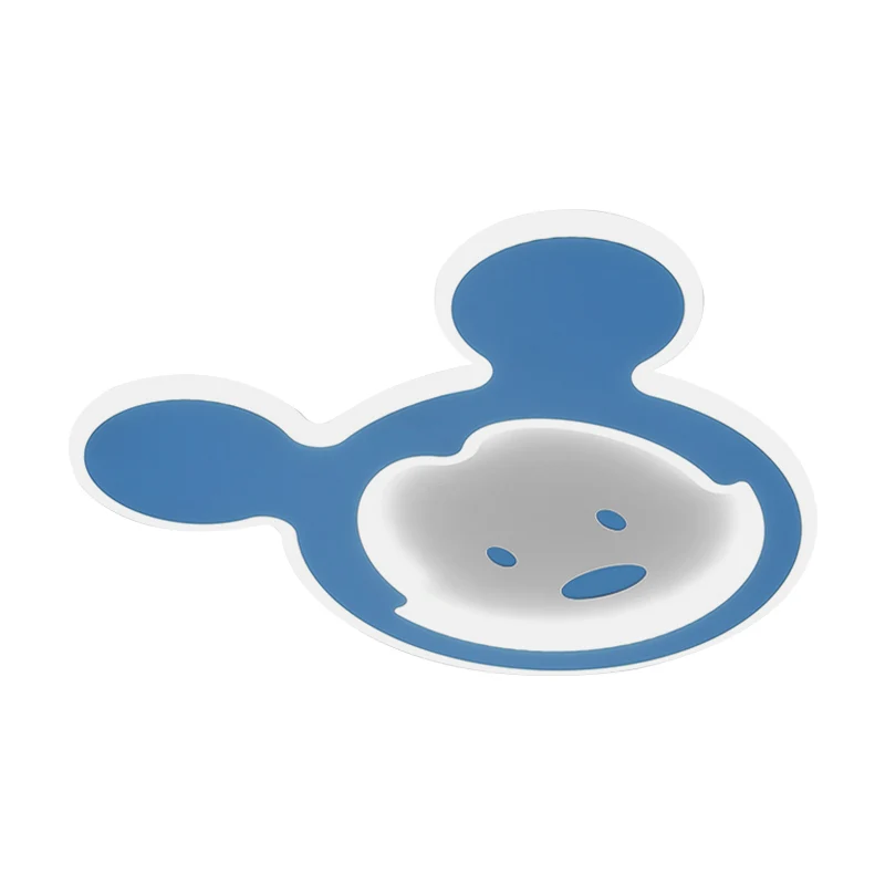 Plafonnier LED en forme de souris rose/bleu pour enfants, plafonnier en acrylique pour chambre d'enfant, lumière chaude/bl...