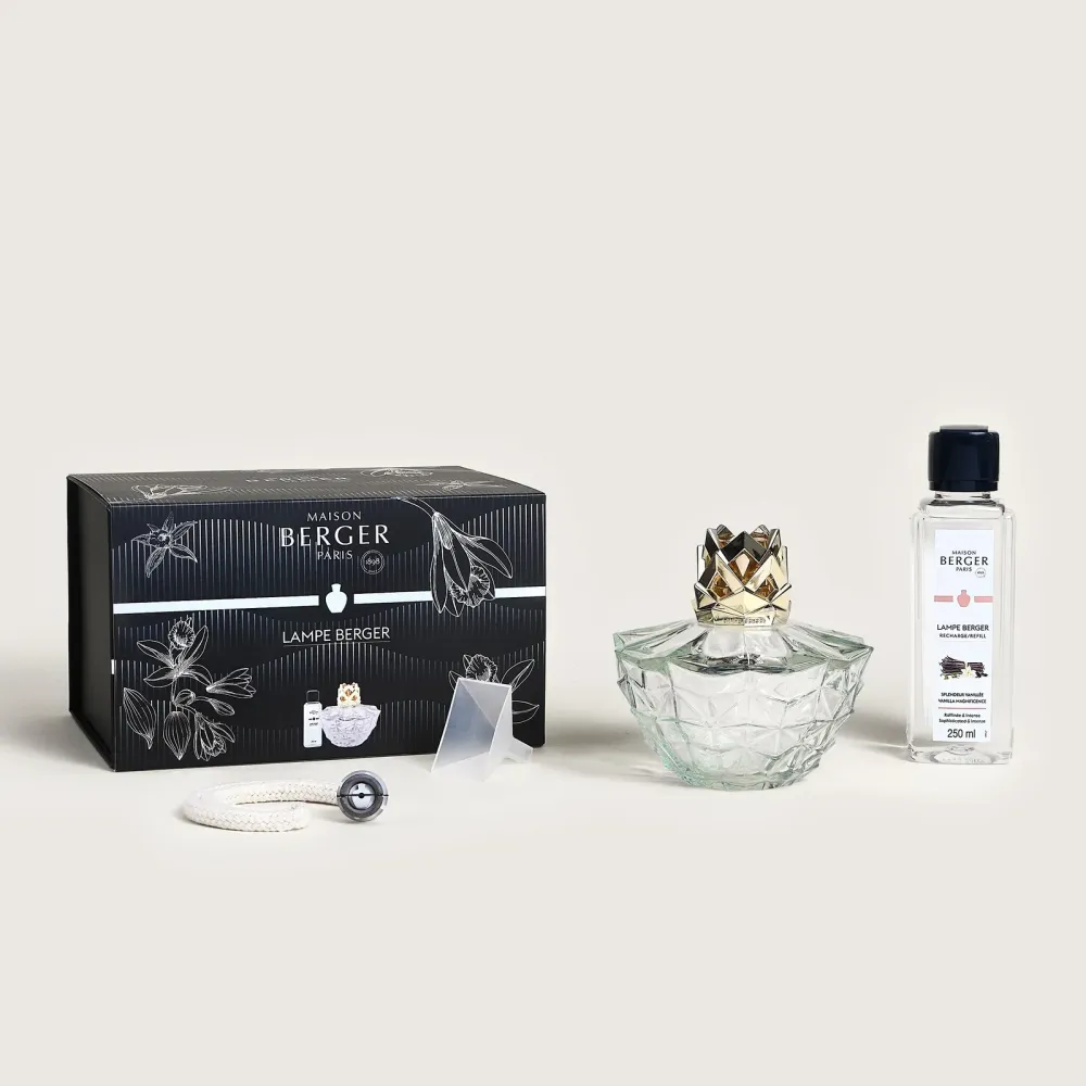 Coffret Maison Berger - Lampe parfum - Splendeur Vanillée - 250 ml - 6 pièces