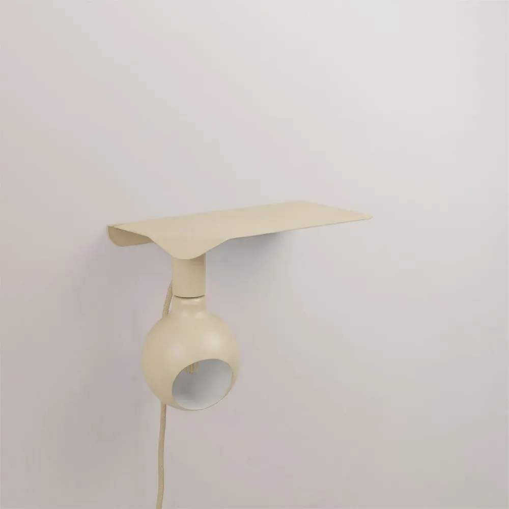 Combo Camo - Lampe avec étagère - Crème