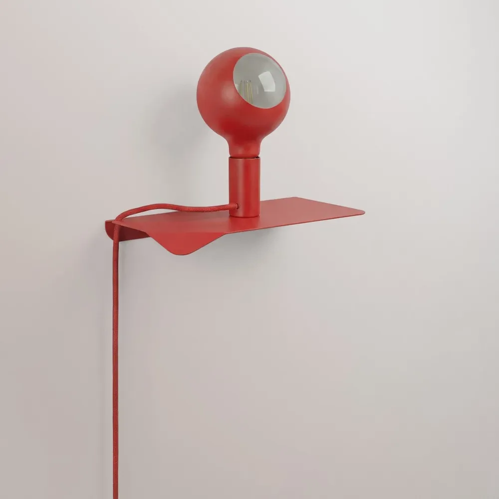 Combo Camo - Lampe avec étagère et fiche UK - Rouge