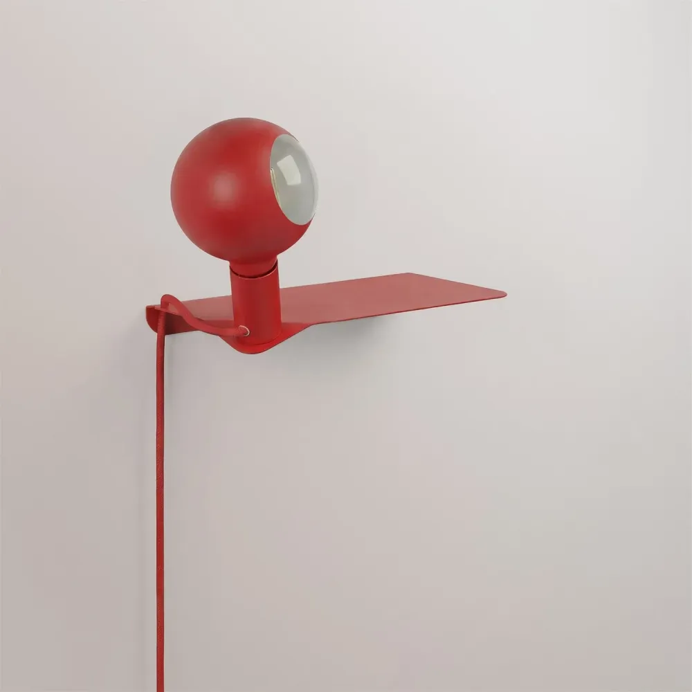 Combo Camo - Lampe avec étagère et fiche UK - Rouge
