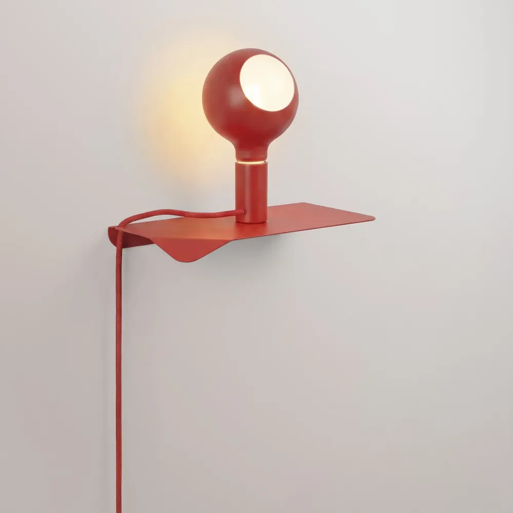 Combo Camo - Lampe avec étagère - Rouge