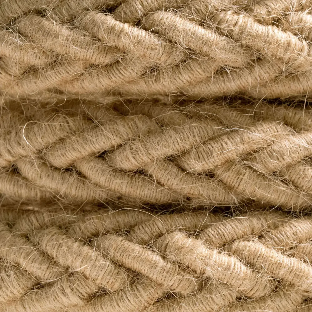 Cordon tressé 2XL en jute, câble électrique 2x0,75. Diamètre 24 mm