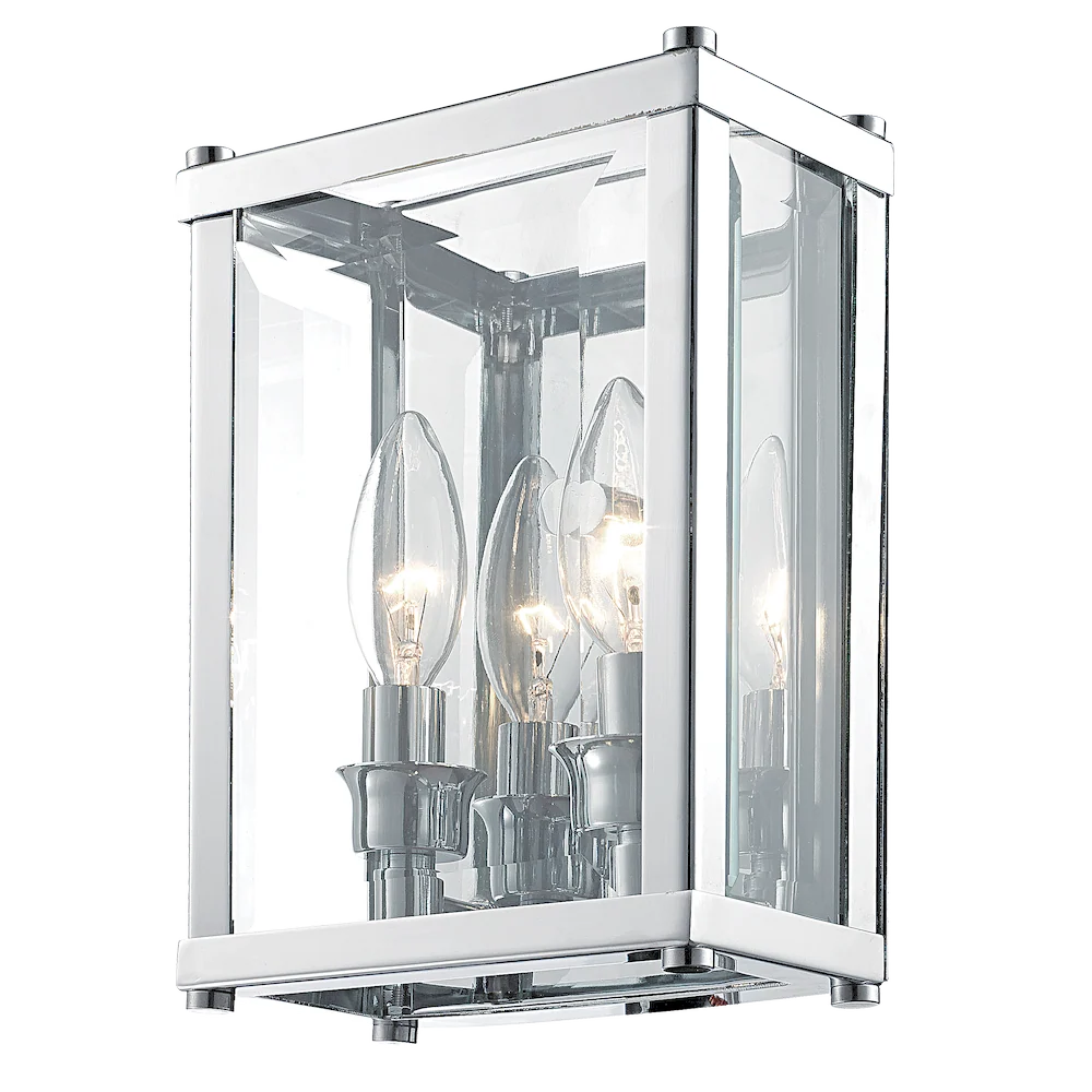 Applique murale CosmoLight New York 3L chromée E14
