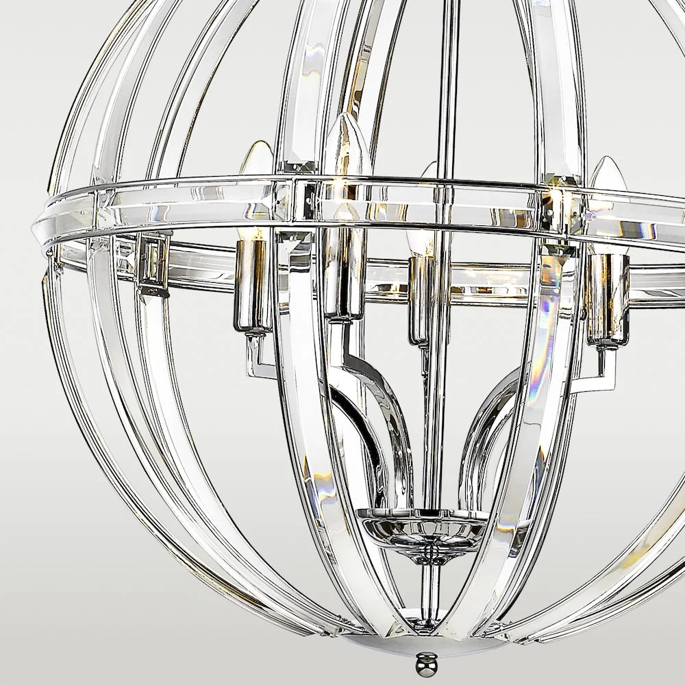 Lustre CosmoLight Orlando 5L chromé E14