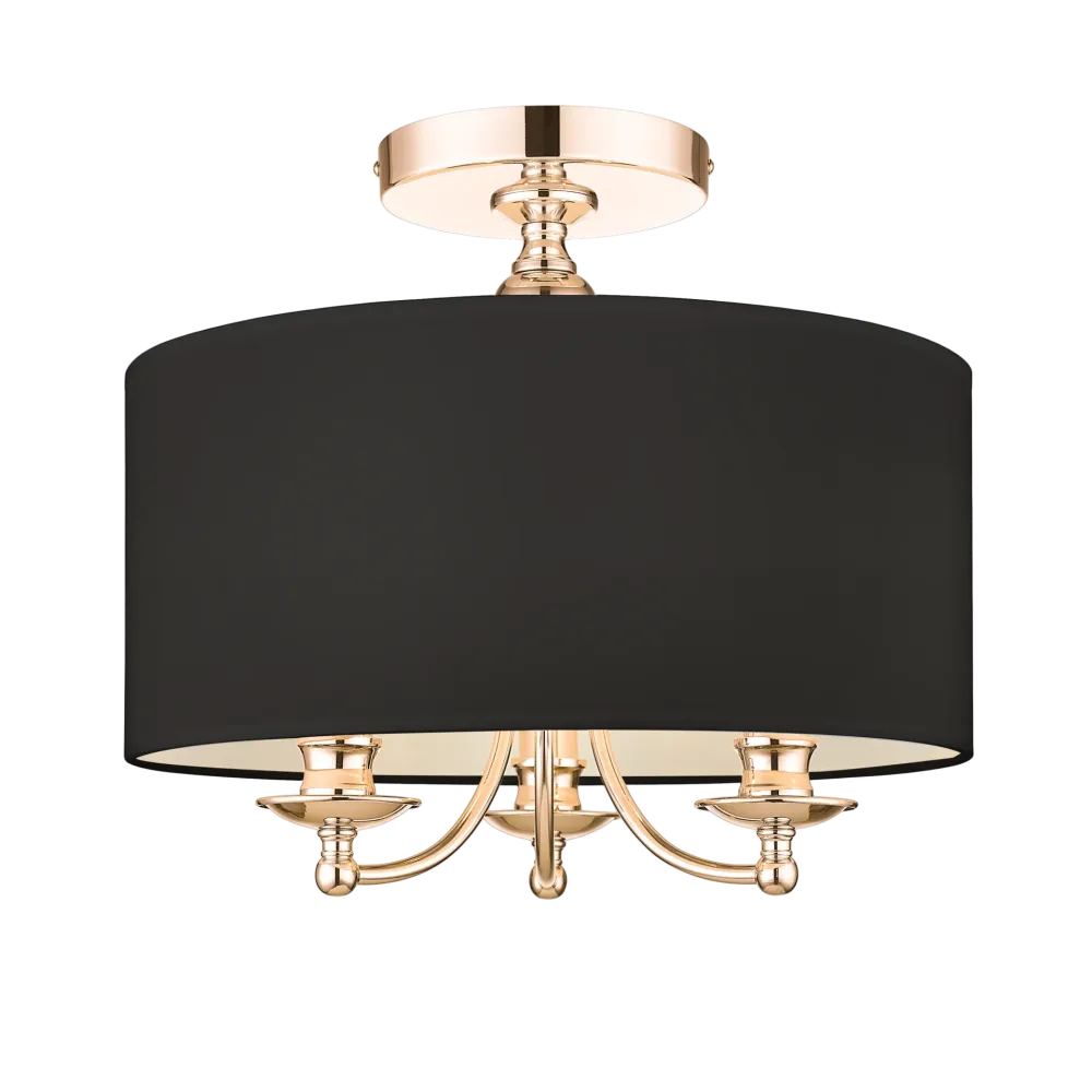 Plafonnier CosmoLight ABU DHABI 1 3L E14, D 40 cm Black