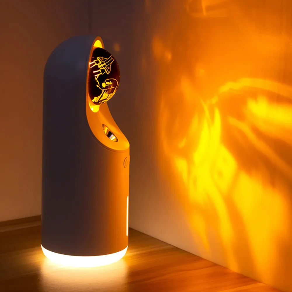 TD® Creative projection humidificateur portable hydratant instrument charge atmosphère lampe bureau muet grande capacité a...