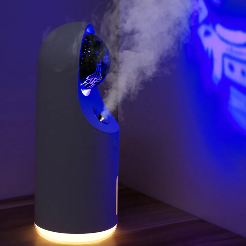 TD® Creative projection humidificateur portable hydratant instrument charge atmosphère lampe bureau muet grande capacité a...