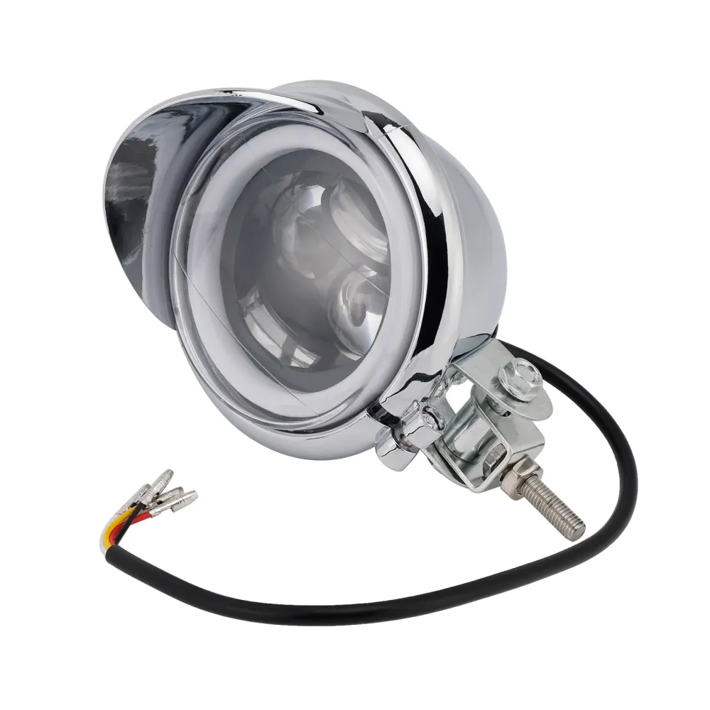 # D62 phare lampe projecteur universel Coler interrupteur convient Chrome pour moto
