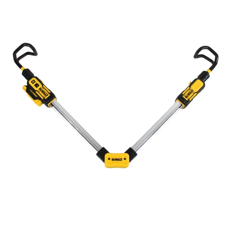 DeWalt DCL 045 P2 Lampe LED sans fil 1700 lm pour capot, 12/18 V + 2x Batteries 5,0 Ah + Chargeur + Support rotatif 0-360...