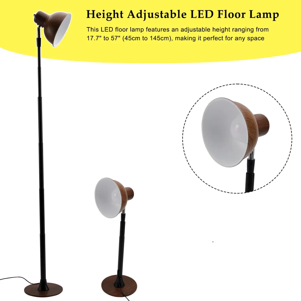 Dimmable pour salon/bureau-sol LED réglable noir & Lampe de table 3 couleurs