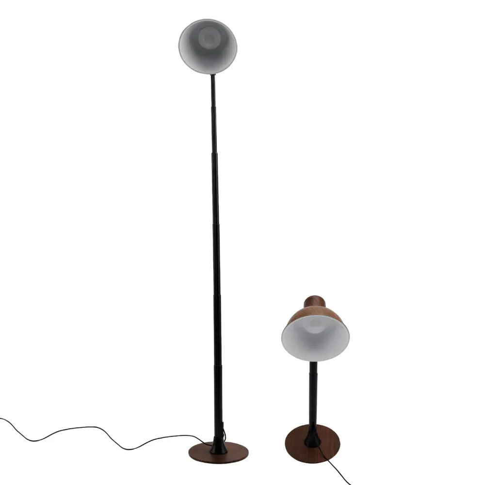 Dimmable pour salon/bureau-sol LED réglable noir & Lampe de table 3 couleurs