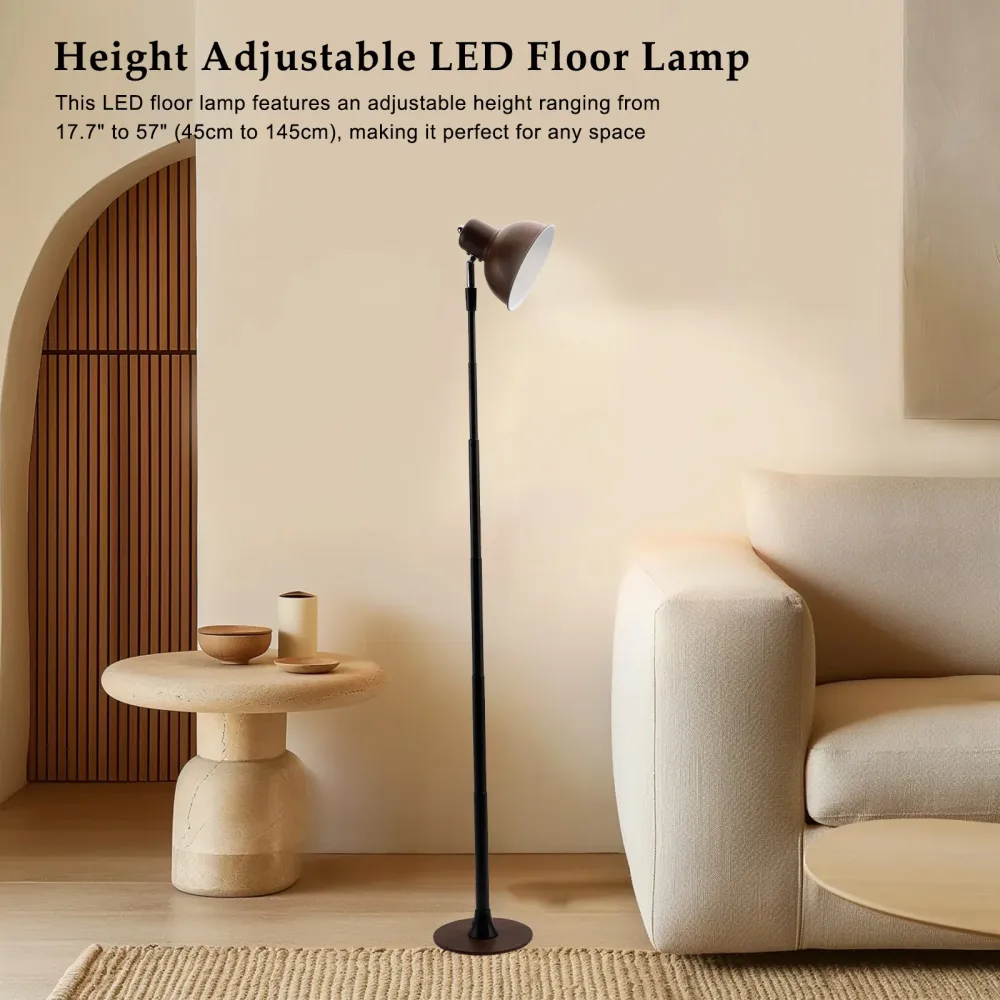 Dimmable pour salon/bureau-sol LED réglable noir & Lampe de table 3 couleurs