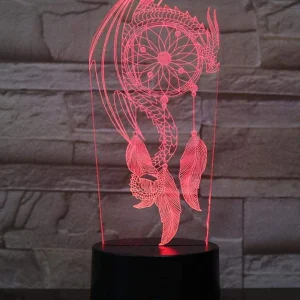 Lampe Dragon Attrape-Rêve (3D) Dragon Naga