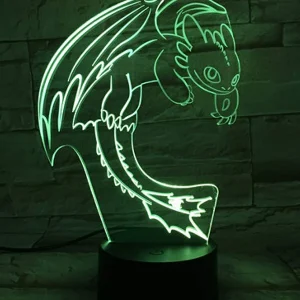 Lampe Dragon Krokmou (3D) Dragon Naga