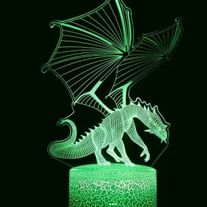 Lampe Dragon Élégant (3D) Dragon Naga