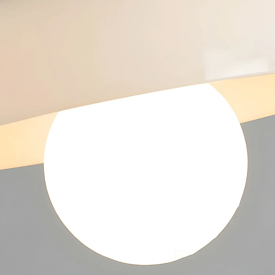 APPLIQUE DISQUE DE VERRE OPALE 350mm DYKE & DEAN