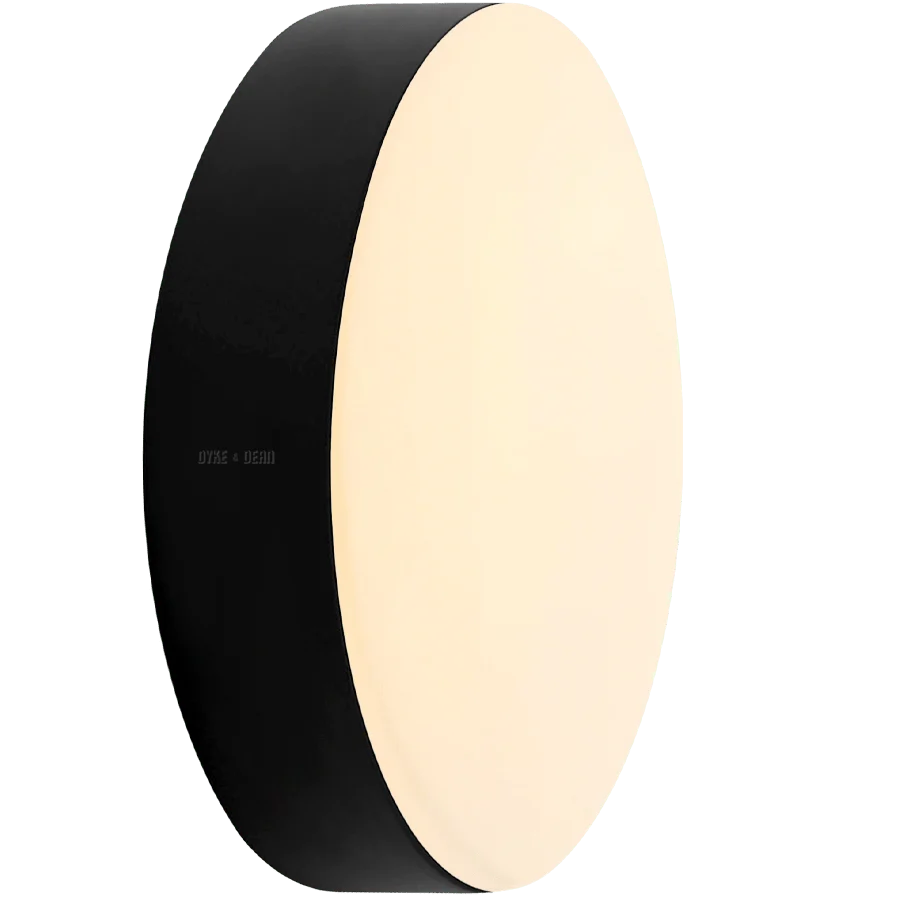 APPLIQUE & PLAFONNIER DISQUE NOIR 540MM DYKE & DEAN
