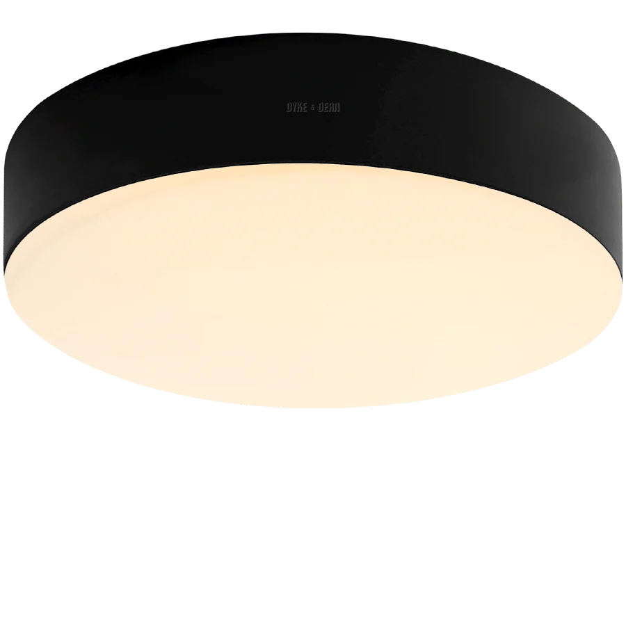 APPLIQUE & PLAFONNIER DISQUE NOIR 540MM DYKE & DEAN