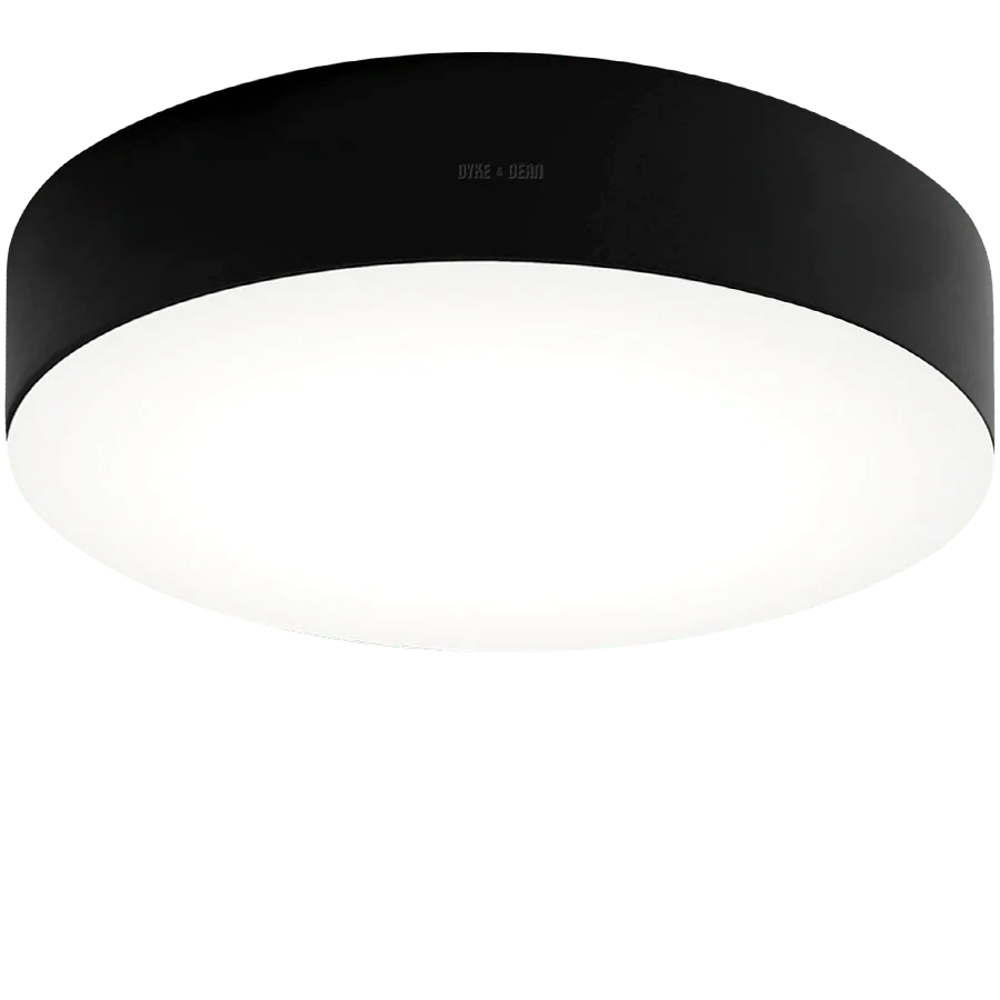 APPLIQUE & PLAFONNIER DISQUE NOIR 540MM DYKE & DEAN