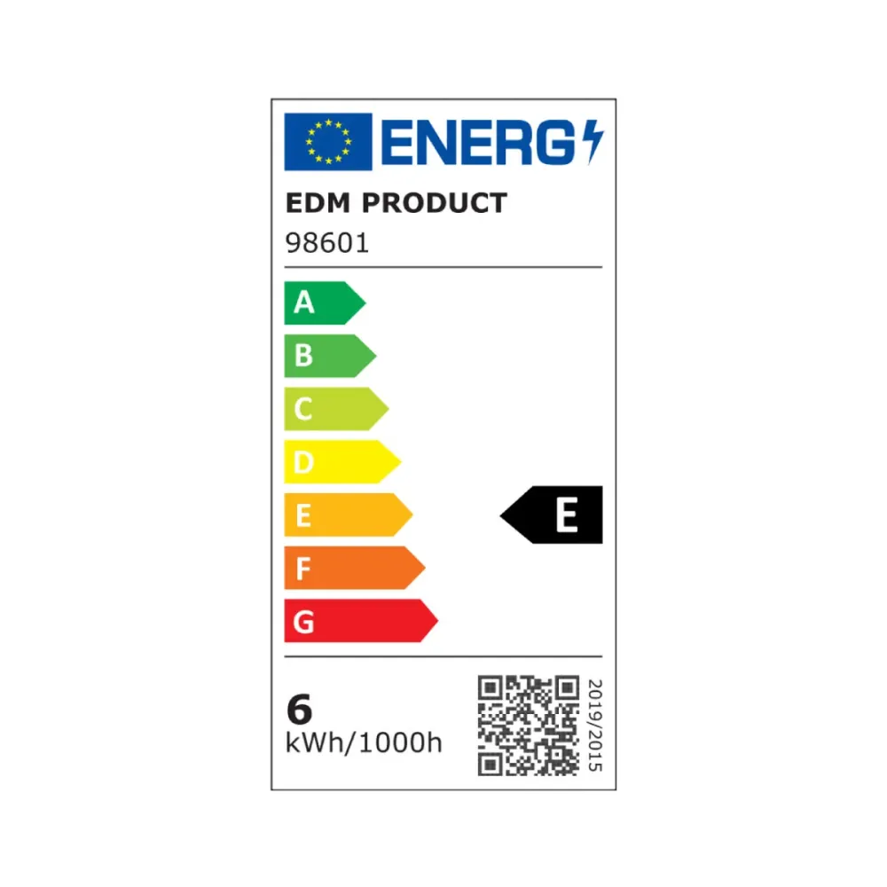 Lampe LED EDM 98601 E 6 W 60 W 47 W E27 800 lm Ø 6 x 10,5 cm (3200 K) EDM Product