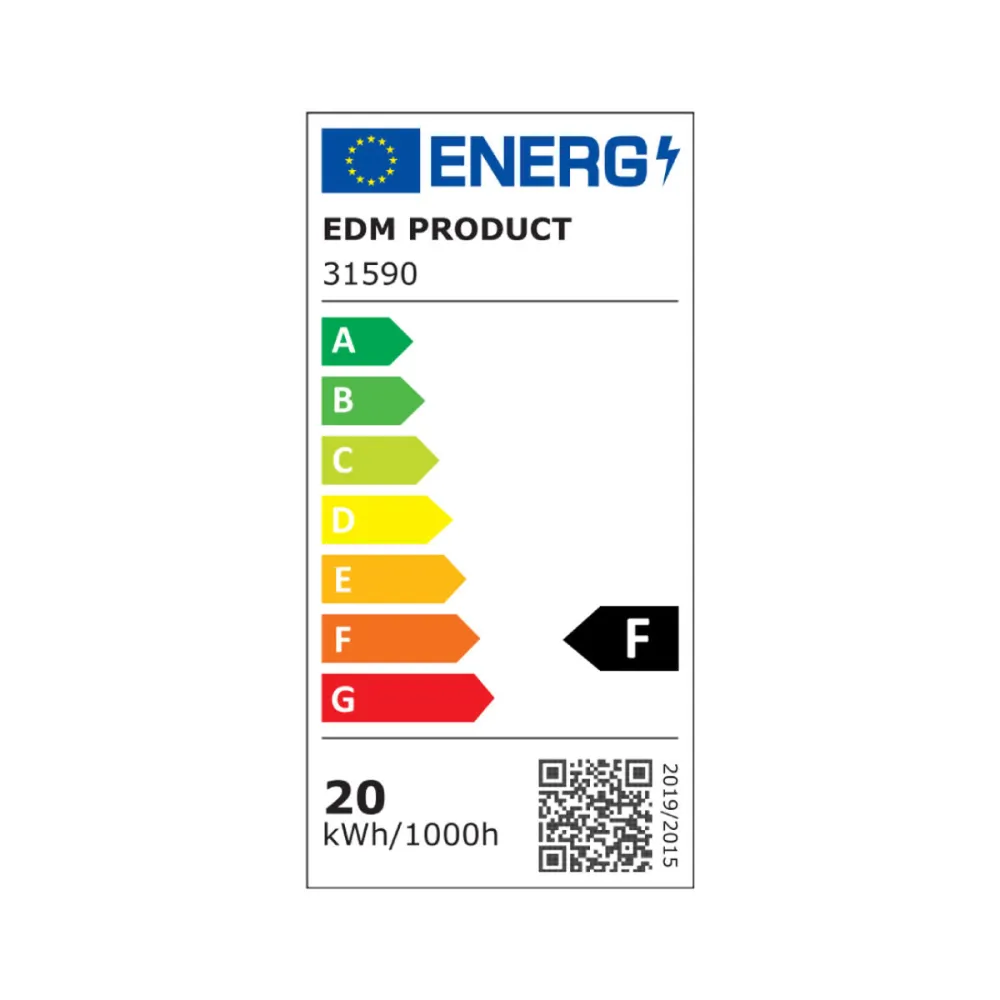 Suspension EDM 31590 Blanc Aluminium Plastique 20 W Ø 22,5 x 4 cm (4000 K) EDM Product
