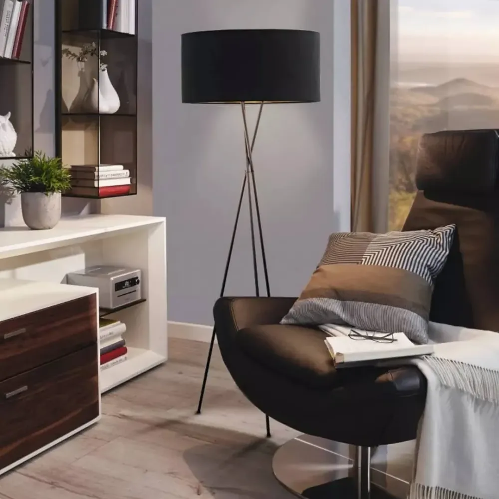Eglo Fondachelli Lampadaire Noir 95541