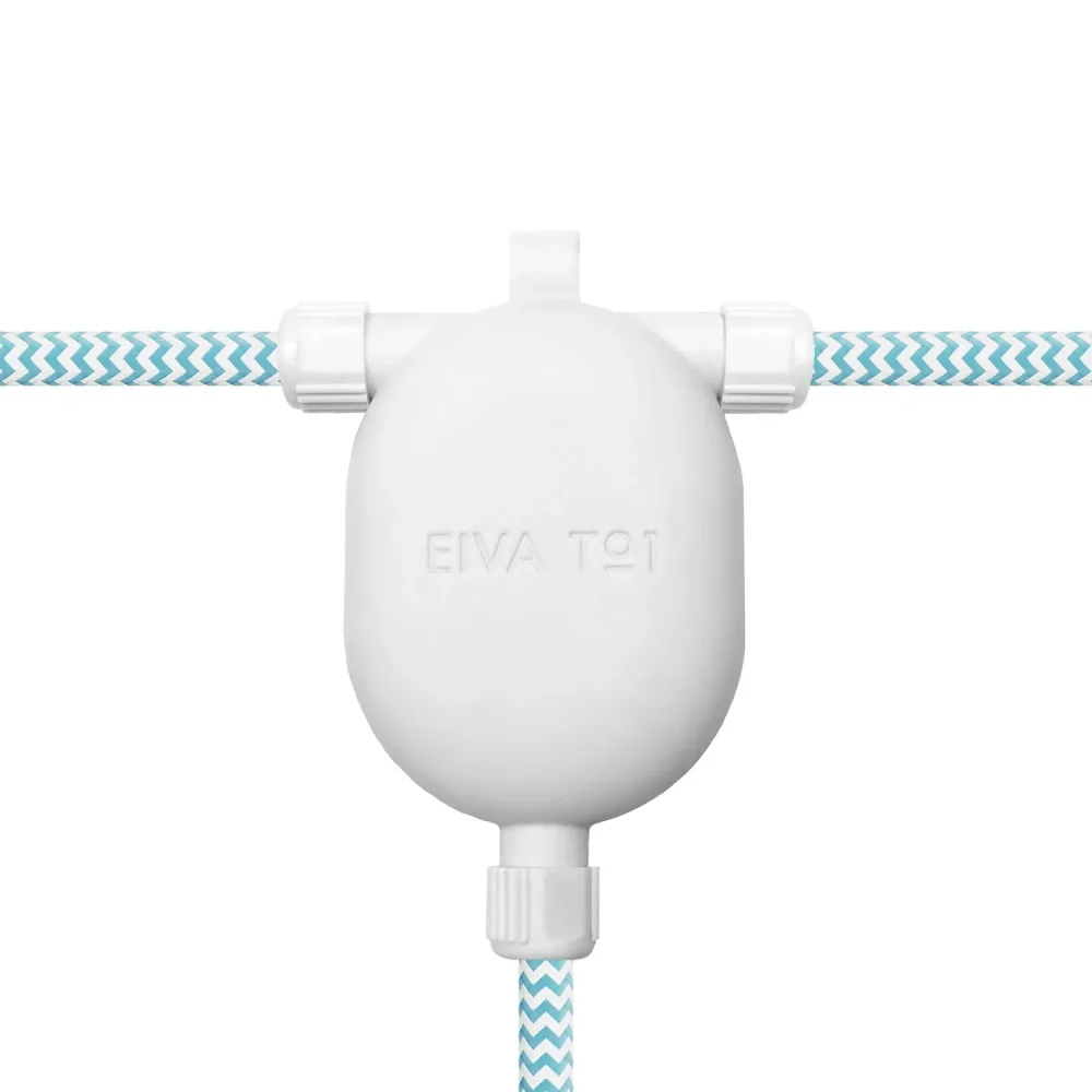 EIVA-3 Raccord 3 voies IP65 pour extérieur - Système Modulair - Blanc