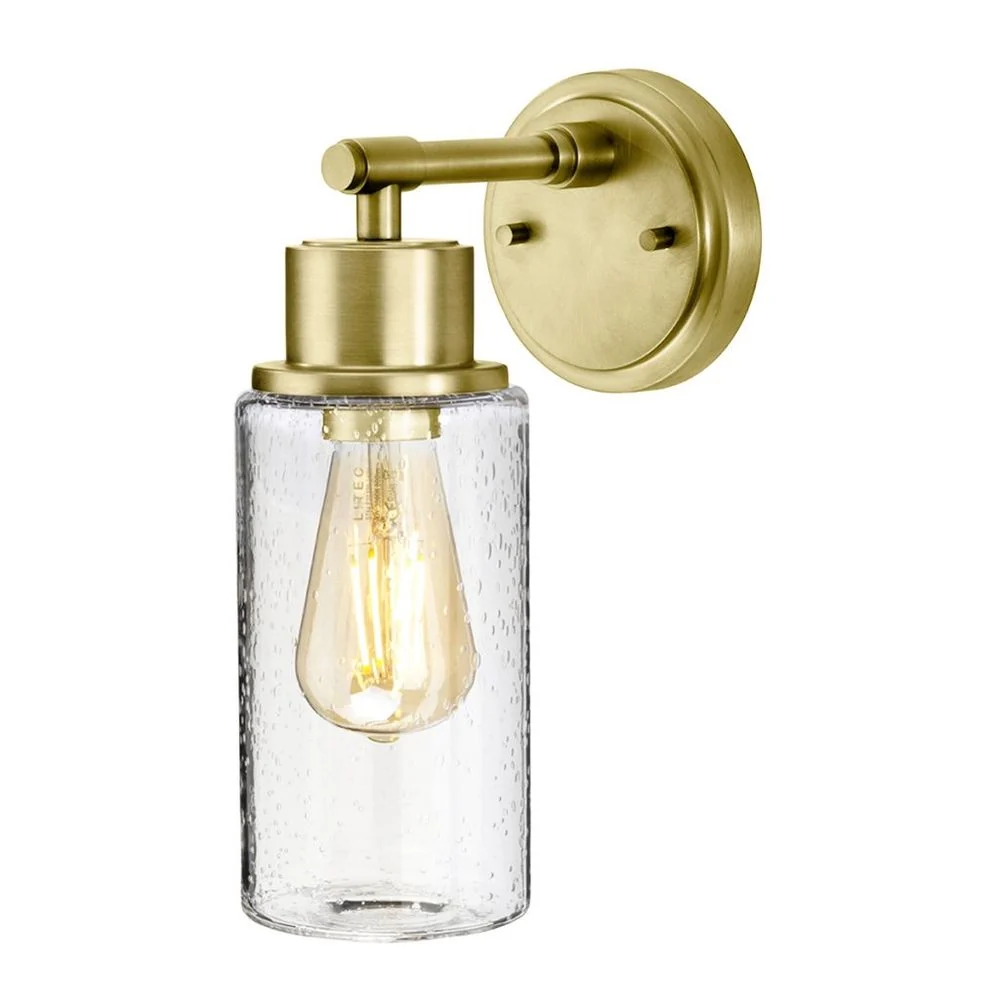 Applique murale Elstead Lighting (BATH-MORVAH1-BB) Morvah en acier doux E27