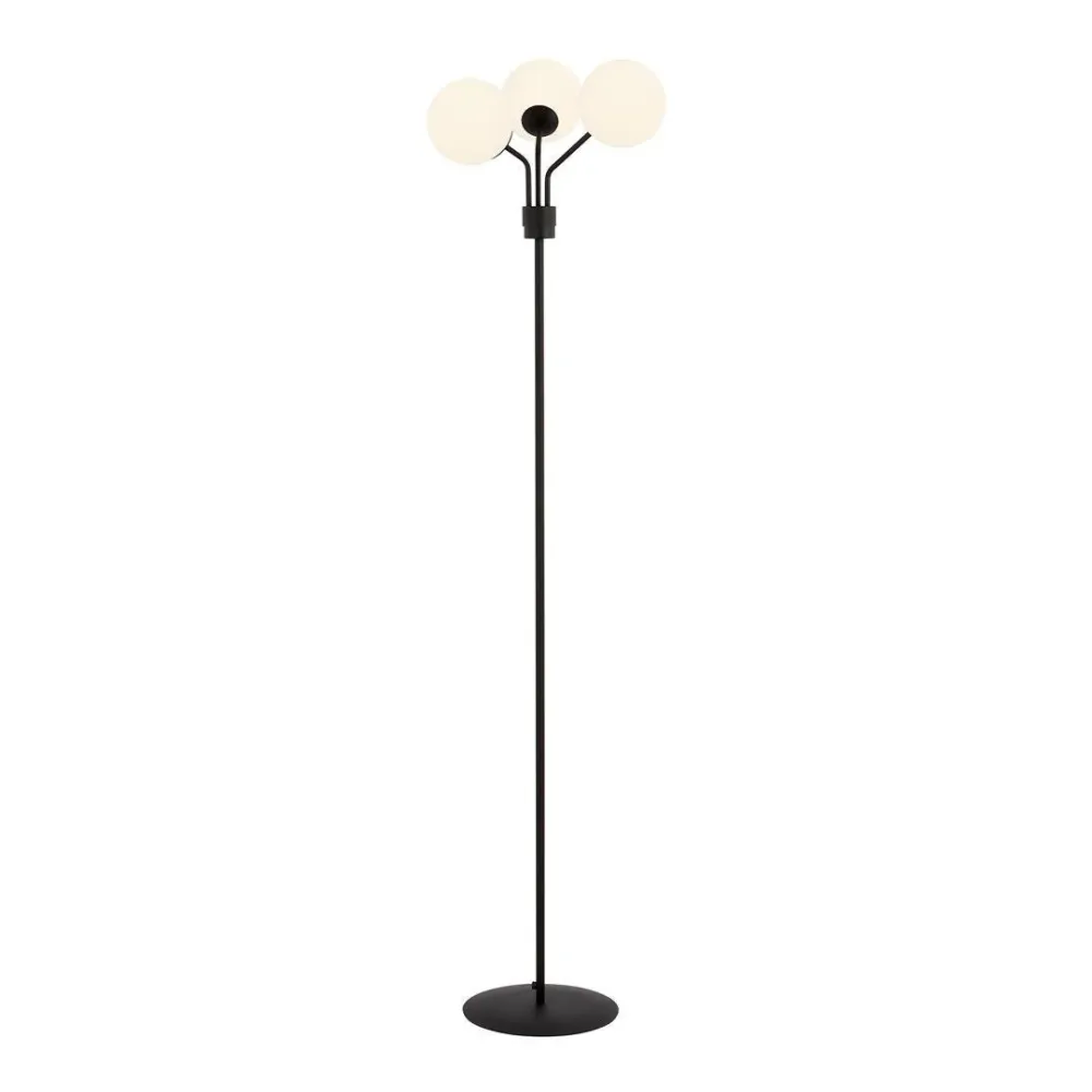 Lampadaire Emibig NOVA 3L, H 173cm noir, E14