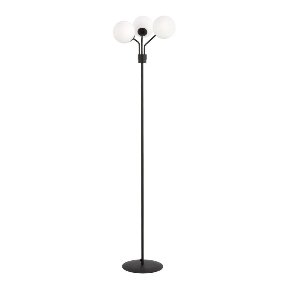 Lampadaire Emibig NOVA 3L, H 173cm noir, E14