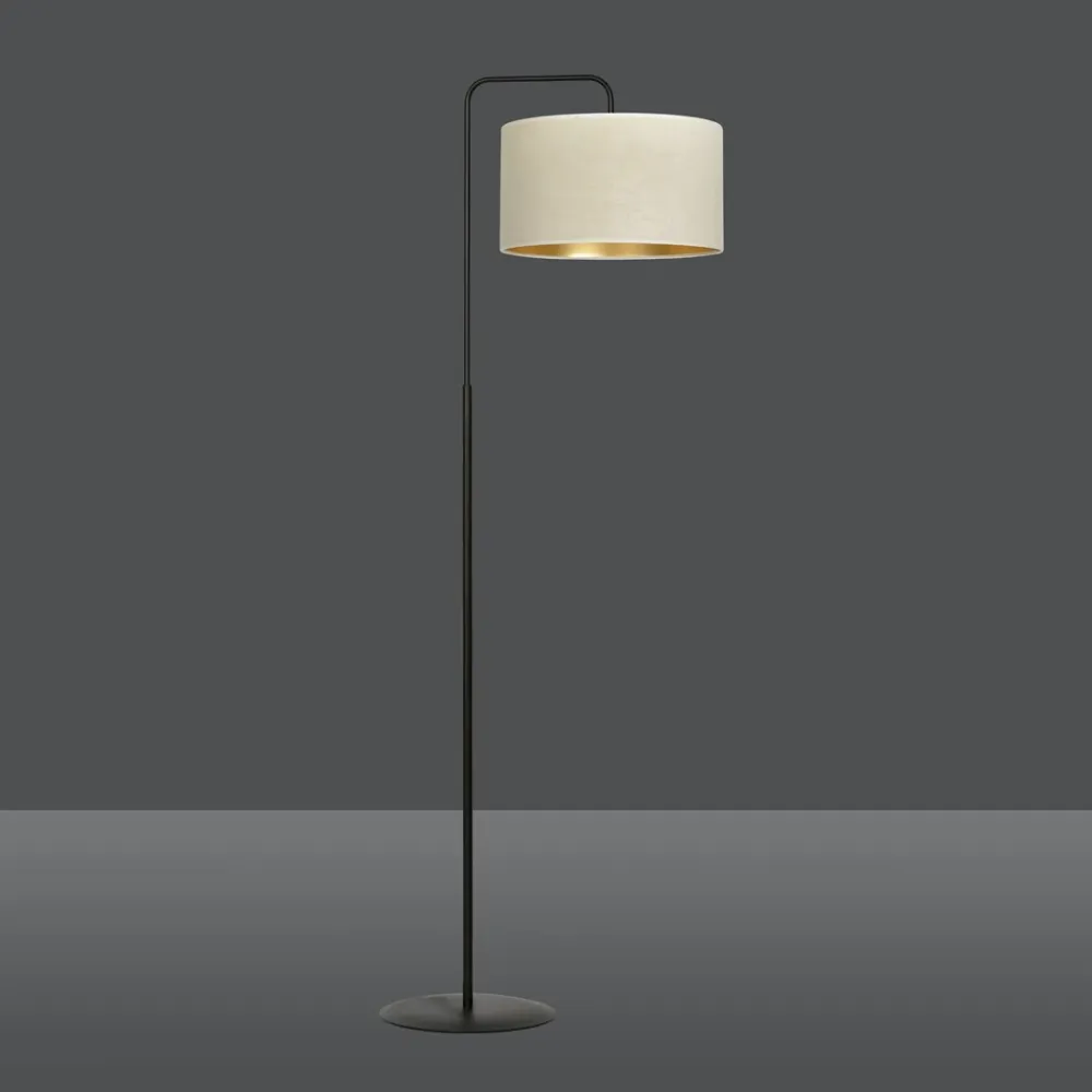 Lampadaire HILDE 1L, D35 noir, E27 Emibig