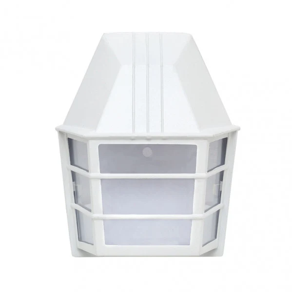 Applique murale extérieure Fabrilamp Acrux en aluminium blanc E27