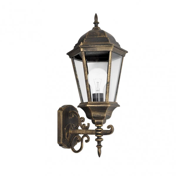 Applique murale extérieure Fabrilamp Regulus en aluminium noir E27