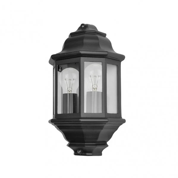 Applique murale extérieure Fabrilamp Shaula en aluminium noir E27